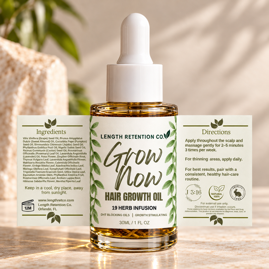 PRE ORDER SHIPS NOV 12 2026 : Grow Now Xtra Strength Herbal Hair Oil -1 oz